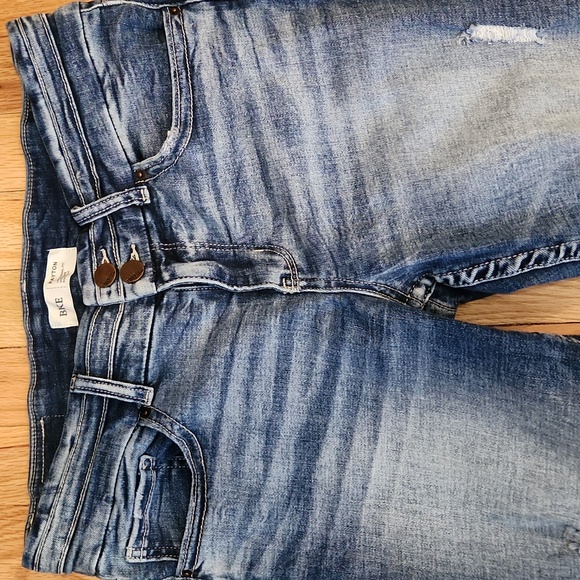 BKE Blue Distressed Payton Style Jeans Mid Rise Bootcut Size 30 X 31.5 Stretchy - Picture 3 of 15